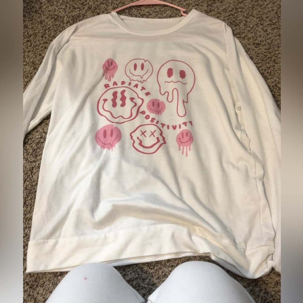 White oversized shirt